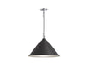 KOHLER K-42203-PE01 Varla 24" pendant, polished chrome matte black