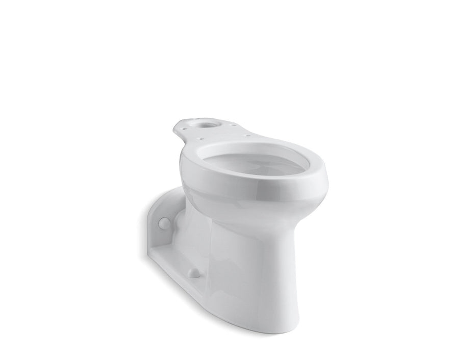 KOHLER K-4305-L Barrington Toilet bowl with bedpan lugs, less seat, white