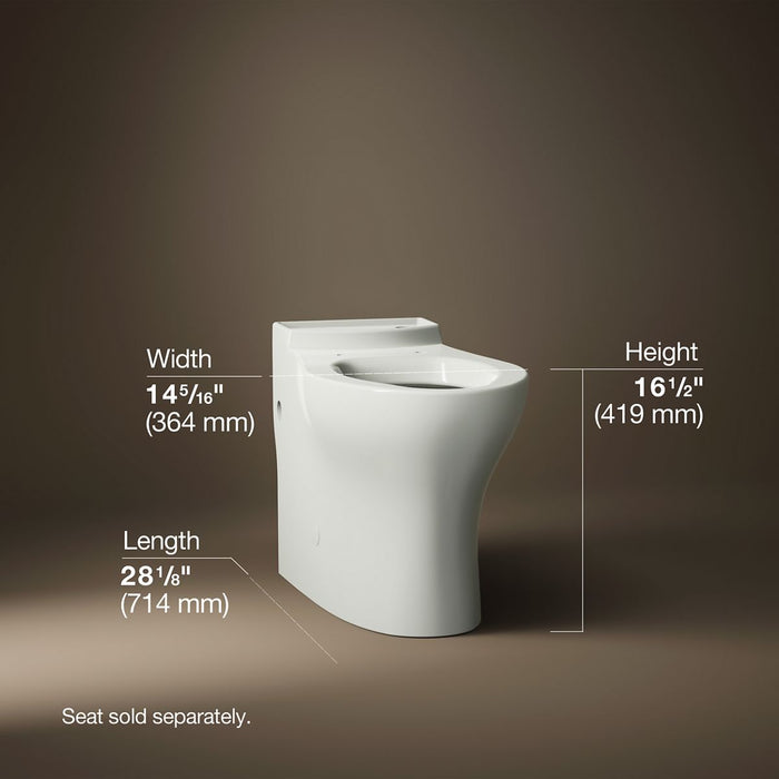 KOHLER K-4326 Persuade Elongated toilet bowl with skirted trapway