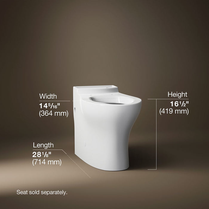 KOHLER K-4326 Persuade Elongated toilet bowl with skirted trapway