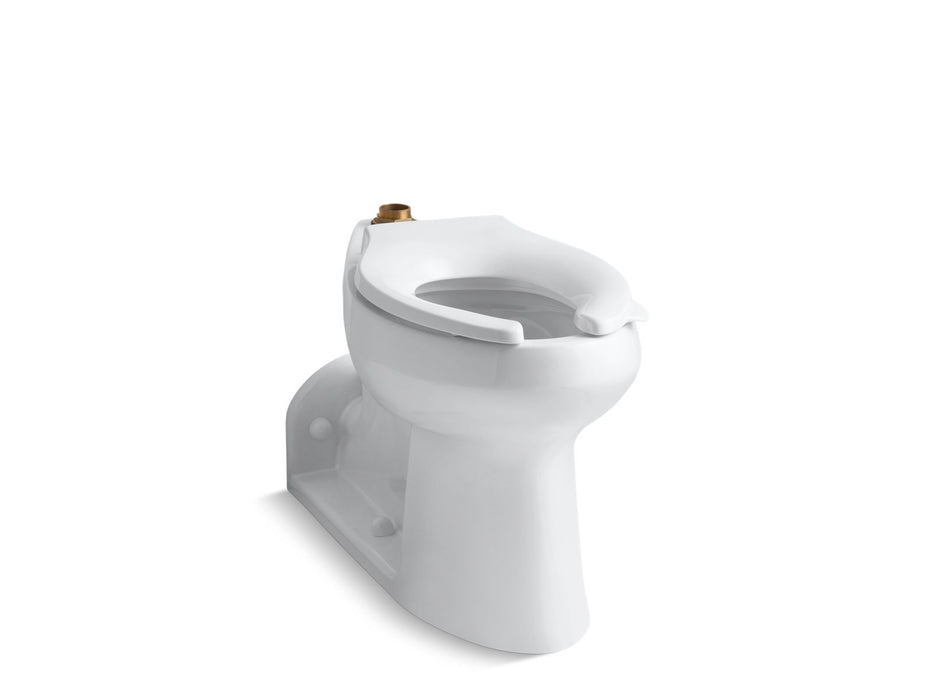 KOHLER K-4352-0 K-4352 Anglesey Floor-mount Top Spud Flushometer Bowl with Exposed Trapway