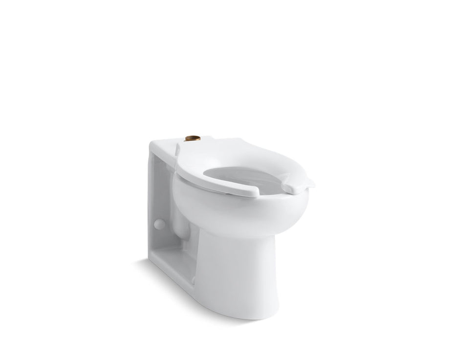 KOHLER K-4386-0 K-4386 Anglesey Floor-mount Top Spud Flushometer Bowl