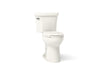 KOHLER Highline Comfort Height Two-Piece Elongated 1.28 GPF Toilet in White (K-43999-0) - Biscuit