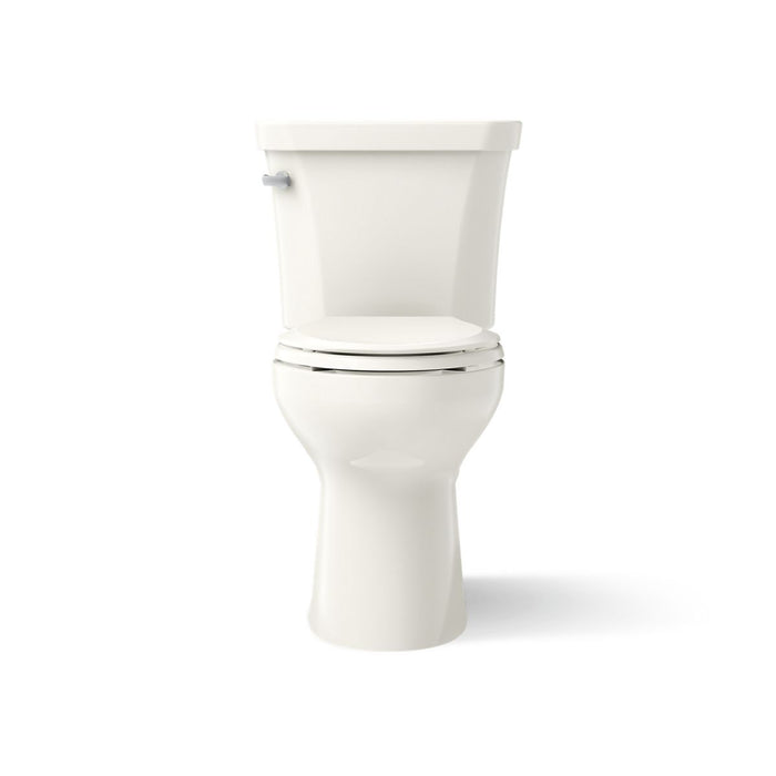 KOHLER Highline Comfort Height Two-Piece Elongated 1.28 GPF Toilet in White (K-43999-0) - Biscuit