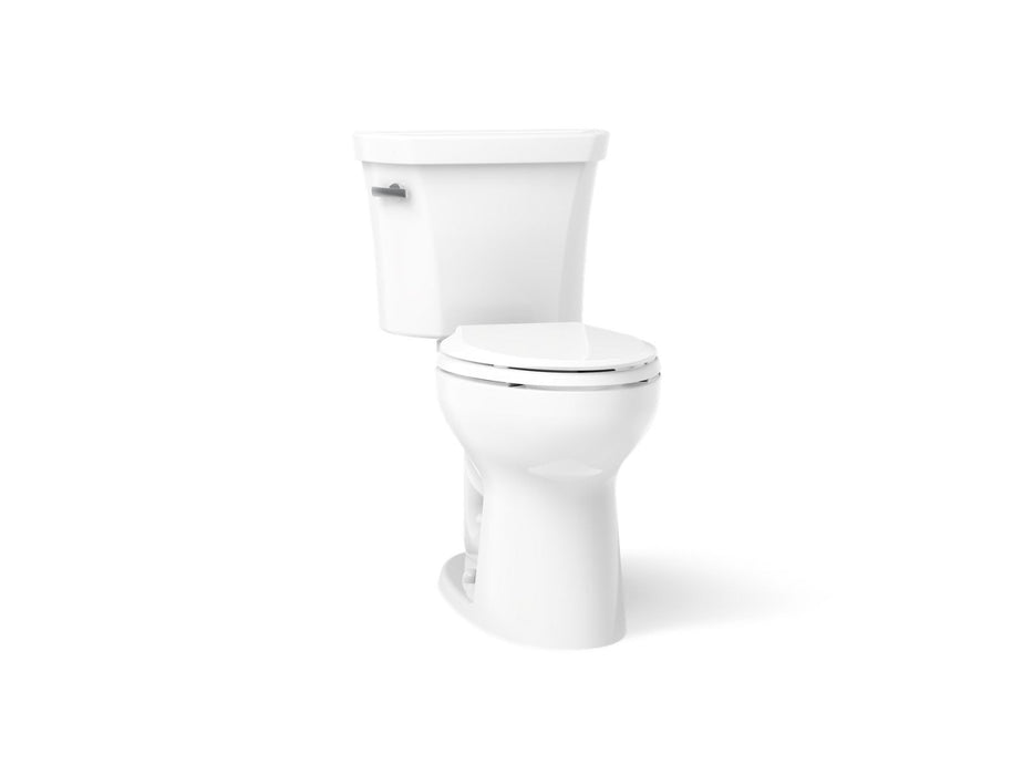 KOHLER Highline Comfort Height Two-Piece Elongated 1.28 GPF Toilet in White (K-43999-0) - White