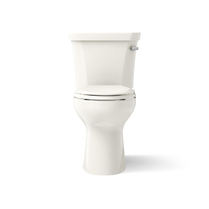 KOHLER Highline Comfort Height Two-Piece Elongated 1.28 GPF Toilet in White (K-43999-RA-0) - Biscuit