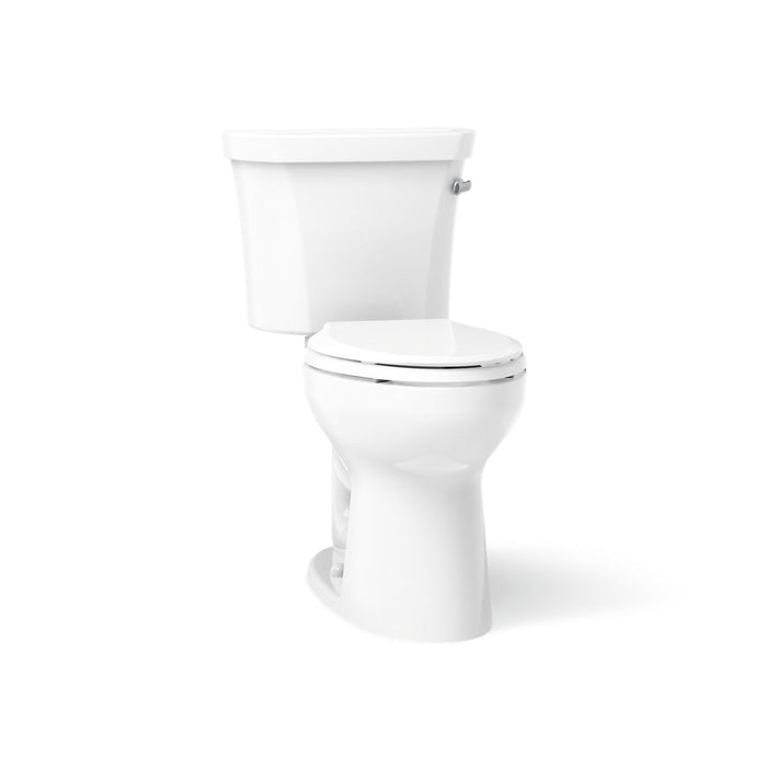 KOHLER Highline Comfort Height Two-Piece Elongated 1.28 GPF Toilet in White (K-43999-RA-0) - White