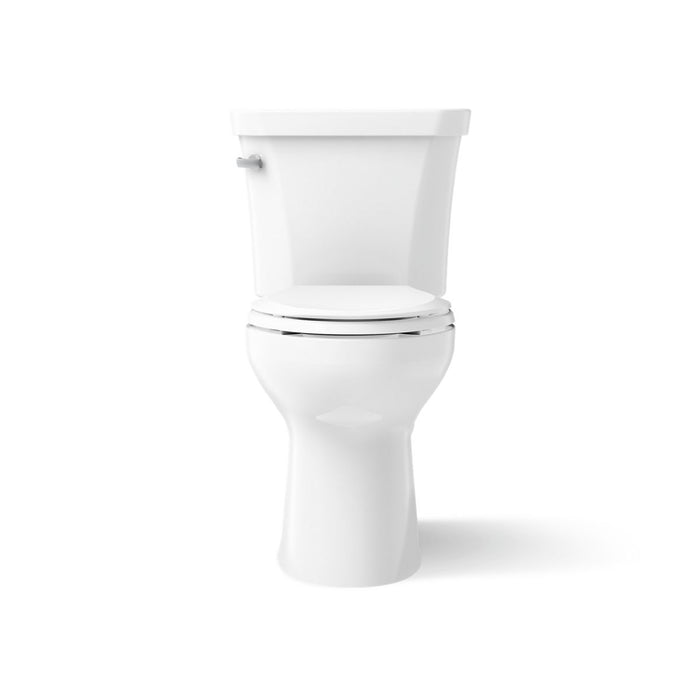 KOHLER Highline Comfort Height Two-Piece Elongated 1.28 GPF Toilet in White (K-43999-U-0) - White