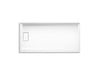 KOHLER K-44147 Stoneridge 60" x 30" alcove shower base, left drain, honed white - view 2