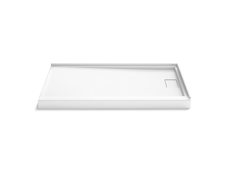 KOHLER K-44156 Stoneridge 60" x 36" corner shower base, right drain