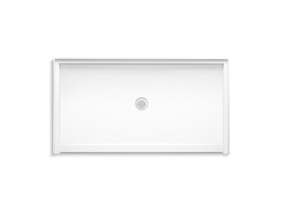 KOHLER K-44165 Stoneridge 62" x 34" alcove shower base, center drain