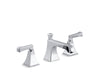 KOHLER K-454-X4V Memoirs Stately Widespread sink faucet with red and blue indexing and Deco lever handles in Polished...