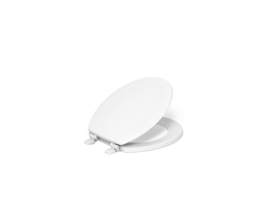 KOHLER K-4648 Stonewood Round-front toilet seat, white