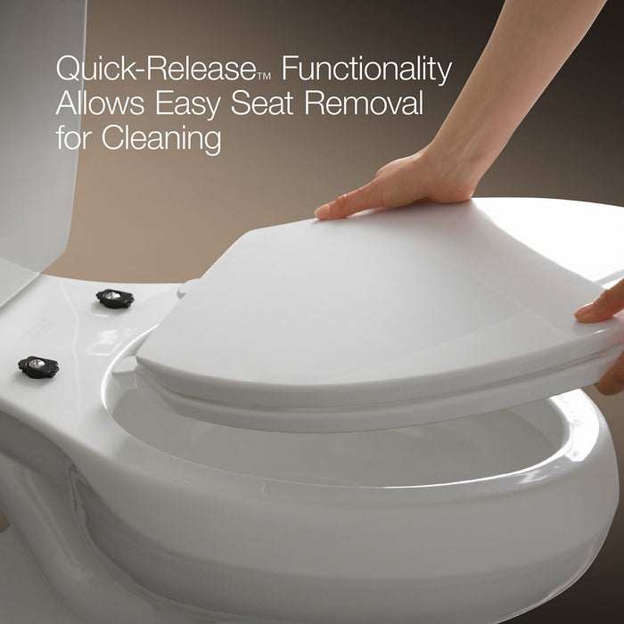 KOHLER K-4662 Lustra Quick-Release round-front toilet seat