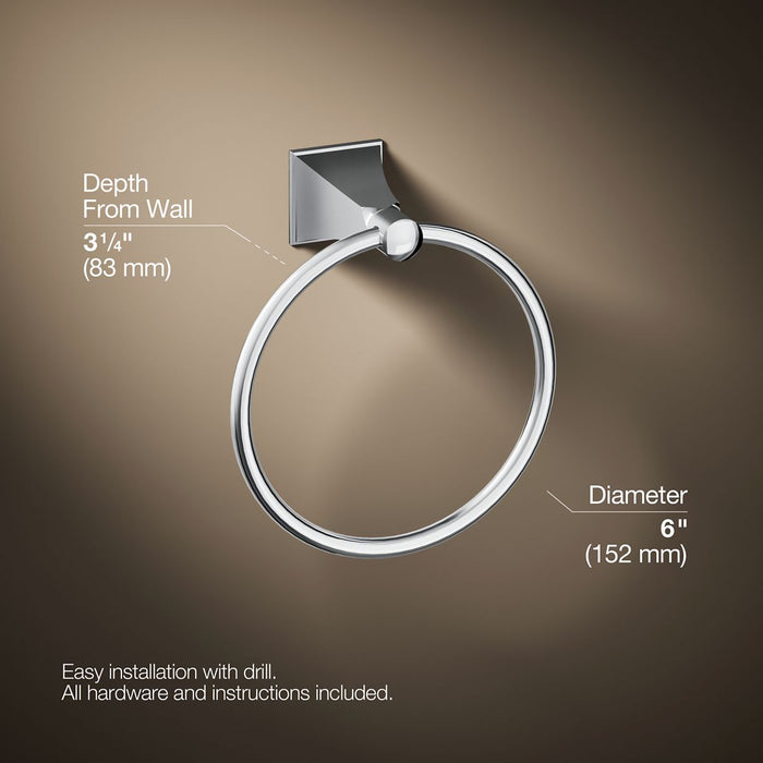 KOHLER K-487 Memoirs Towel ring