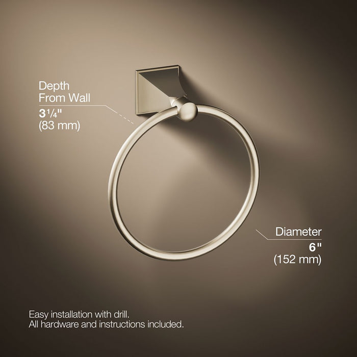 KOHLER K-487 Memoirs Towel ring