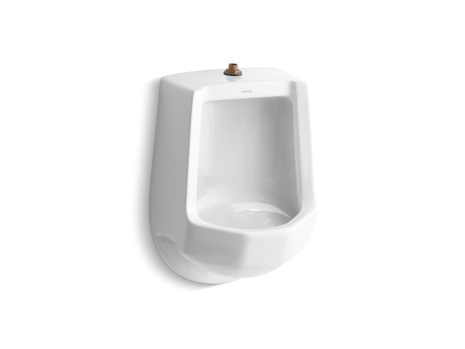 KOHLER K-4989-T Freshman Siphon-jet half-stall 1.0 gpf urinal, top spud