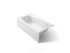 KOHLER K-505 Mendota 60" x 32" alcove bath, left drain, white