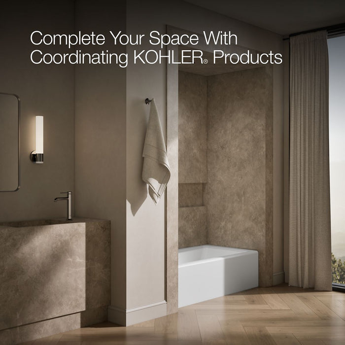 KOHLER K-505 Mendota 60" x 32" alcove bath, left drain, white - view 3