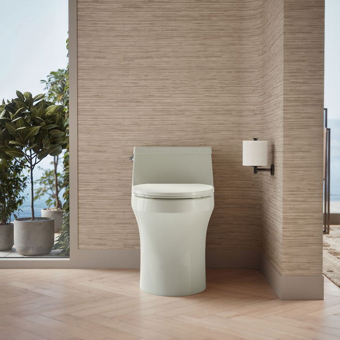 KOHLER K-5172 San Souci One-piece compact elongated toilet with concealed trapway, 1.28 gpf