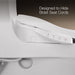 KOHLER K-5172-HC San Souci Hidden cord one-piece compact elongated toilet with concealed trapway, 1.28 gpf toilet, white...