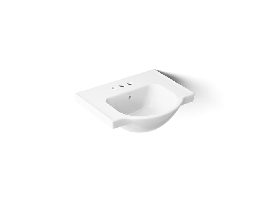KOHLER K-5247-4 Veer 21" square pedestal bathroom sink