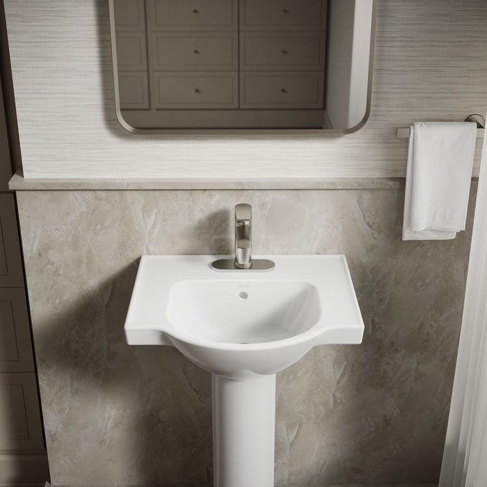 image focused on single product story, angled front view, not straight-on, 1-point perspective