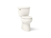 KOHLER K-5310 Cimarron Two-piece elongated toilet with skirted trapway, 1.28 gpf, biscuit