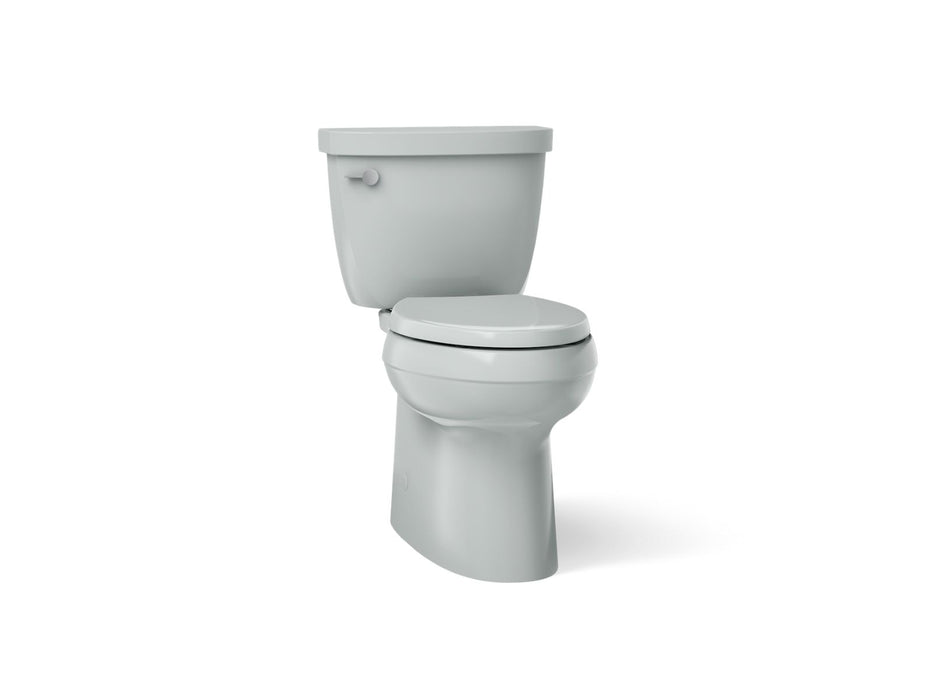 KOHLER K-5310 Cimarron Two-piece elongated toilet with skirted trapway, 1.28 gpf, ice grey