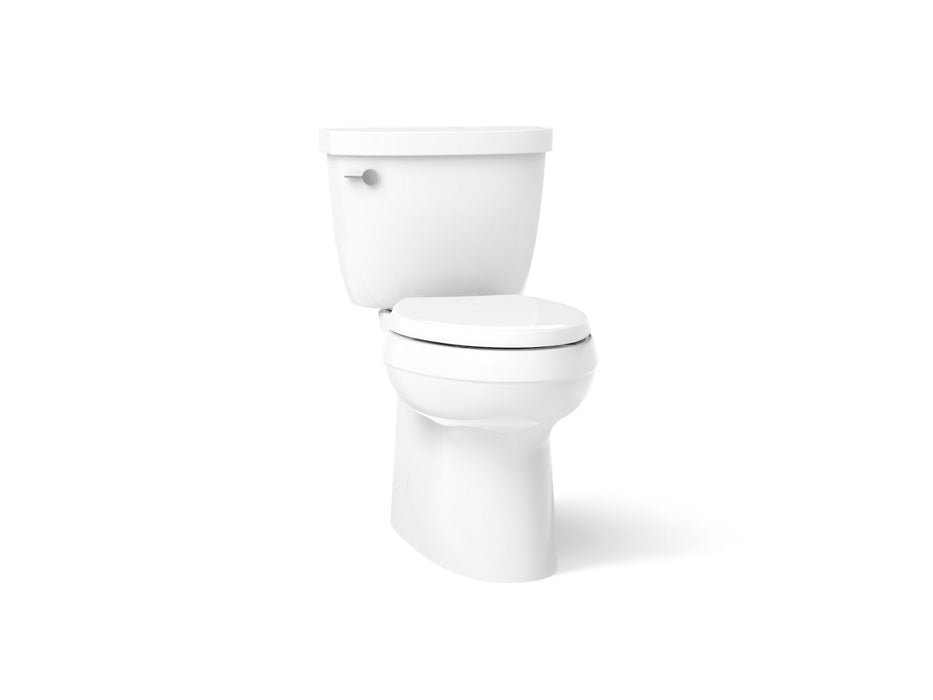 KOHLER K-5310 Cimarron Two-piece elongated toilet with skirted trapway, 1.28 gpf, white