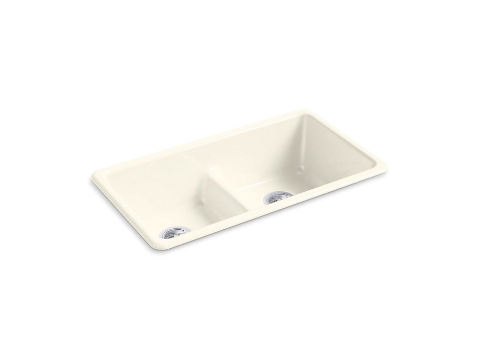 KOHLER K-5312 Iron/Tones Smart Divide 33" top-/undermount double-bowl kitchen sink