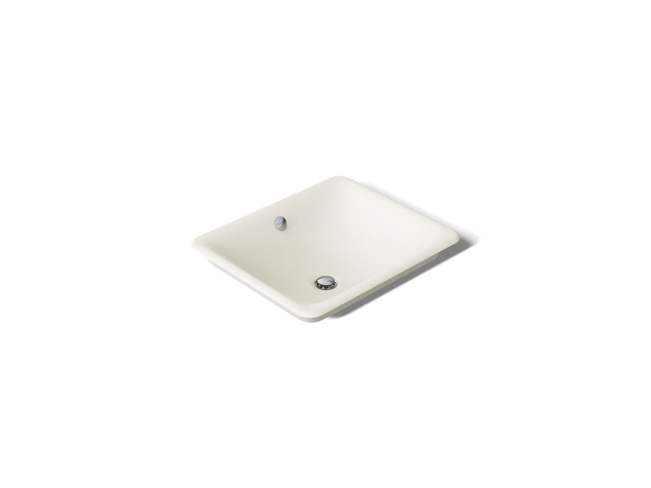 KOHLER K-5400-B Iron Plains 18-1/2" rectangular vessel bathroom sink