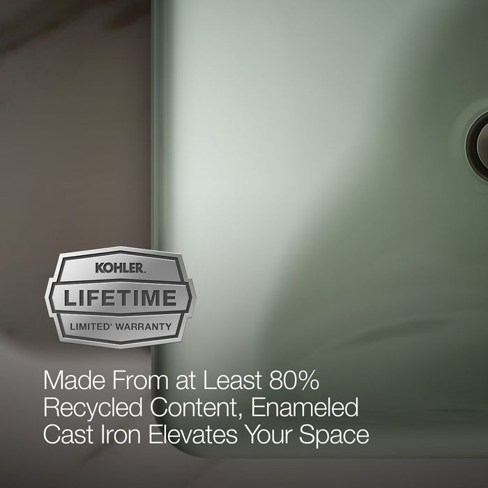 KOHLER K-5400-PAG Iron Plains 18-1/2" rectangular vessel bathroom sink