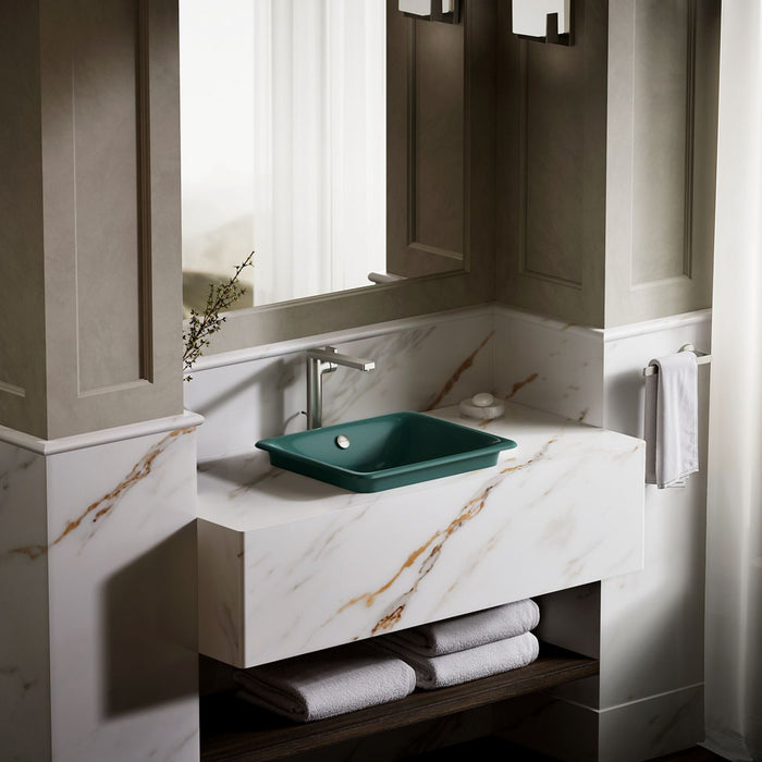 KOHLER K-5400-PAT Iron Plains 18-1/2" rectangular vessel bathroom sink