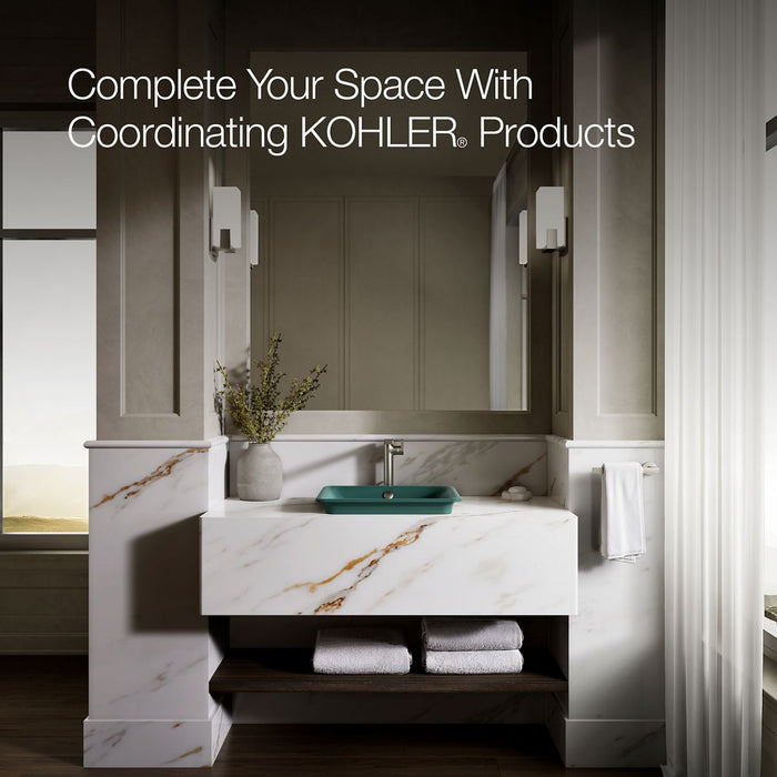 KOHLER K-5400-PAT Iron Plains 18-1/2" rectangular vessel bathroom sink
