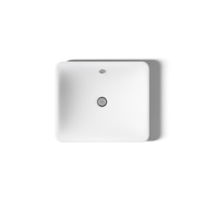 KOHLER K-5400-W Iron Plains 18-1/2" rectangular vessel bathroom sink