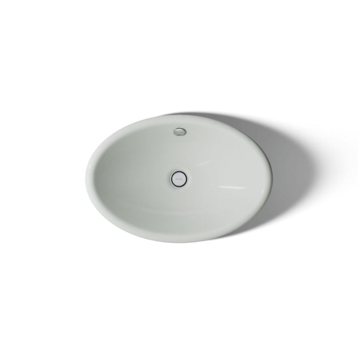KOHLER K-5403-W Iron Plains 20-3/4" oval vessel bathroom sink