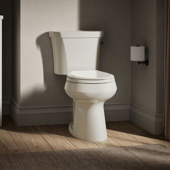 KOHLER K-5481-RA Highline Two-piece round-front toilet, 1.28 gpf - Biscuit