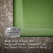 KOHLER K-5708 Iron/Tones 27" top-/undermount single-bowl kitchen sink, fresh green - view 3
