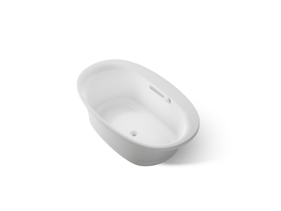 KOHLER K-5714-GHW Underscore 59-3/4" x 35-3/4" drop-in Heated BubbleMassage air bath with Bask heated surface