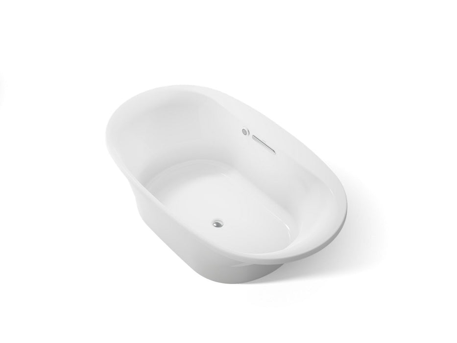 KOHLER K-5717-W1 Underscore 71-1/2" x 41-1/2" drop-in bath with Bask heated surface