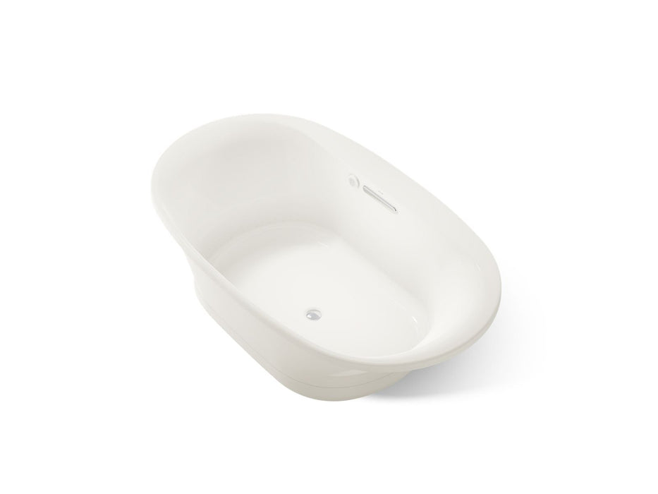 KOHLER K-5718-GHW Underscore 71-1/2" x 41-1/2" drop-in Heated BubbleMassage air bath with Bask heated surface