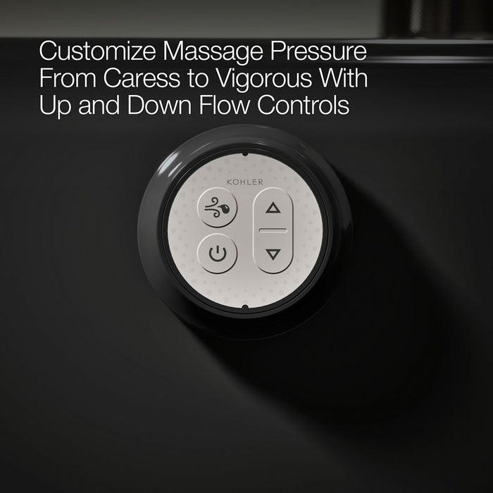 KOHLER K-5718-GHW Underscore 71-1/2" x 41-1/2" drop-in Heated BubbleMassage air bath with Bask heated surface