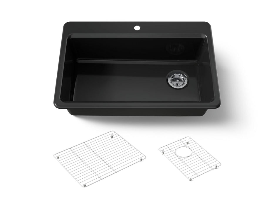 KOHLER K-5871-1A1 Riverby 33" top-mount single-bowl kitchen sink