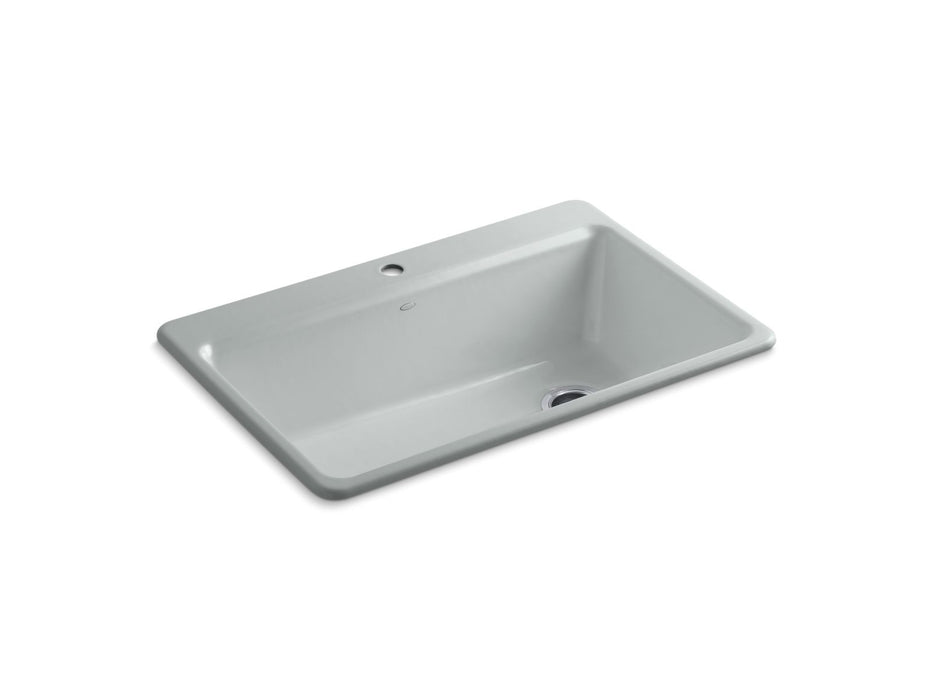 KOHLER K-5871-1A2 Riverby 33" top-mount single-bowl workstation kitchen sink