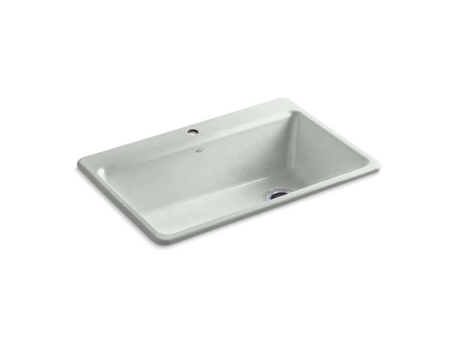 KOHLER K-5871-1A2 Riverby 33" top-mount single-bowl workstation kitchen sink