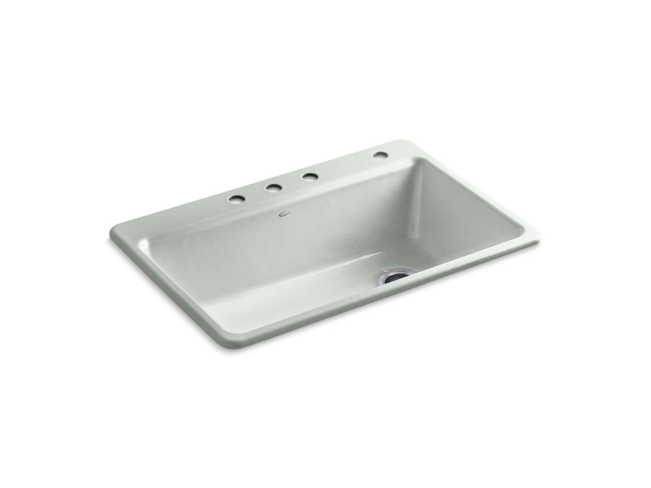 KOHLER K-5871-4A2 Riverby 33" top-mount single-bowl workstation kitchen sink