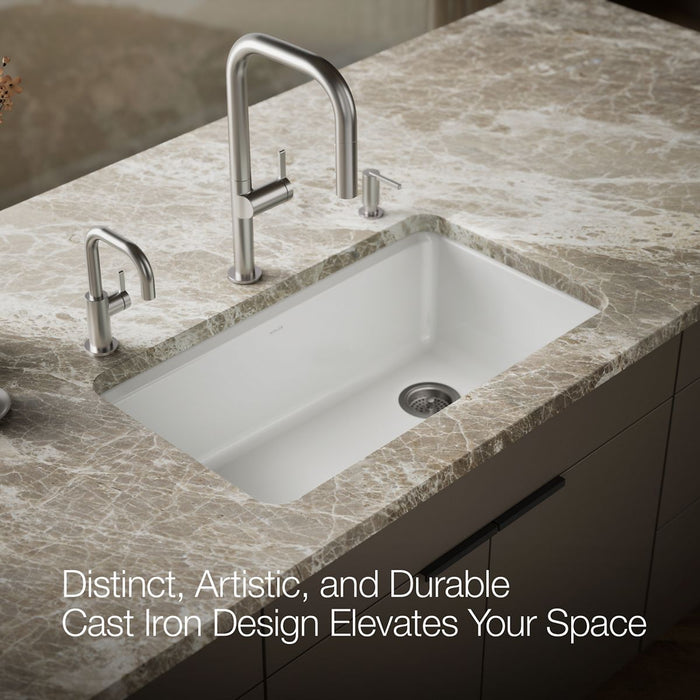 KOHLER K-5871-5UA1 Riverby 33" undermount single-bowl kitchen sink