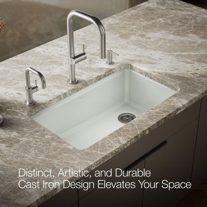 KOHLER K-5871-5UPC Riverby 33" undermount single-bowl workstation kitchen sink