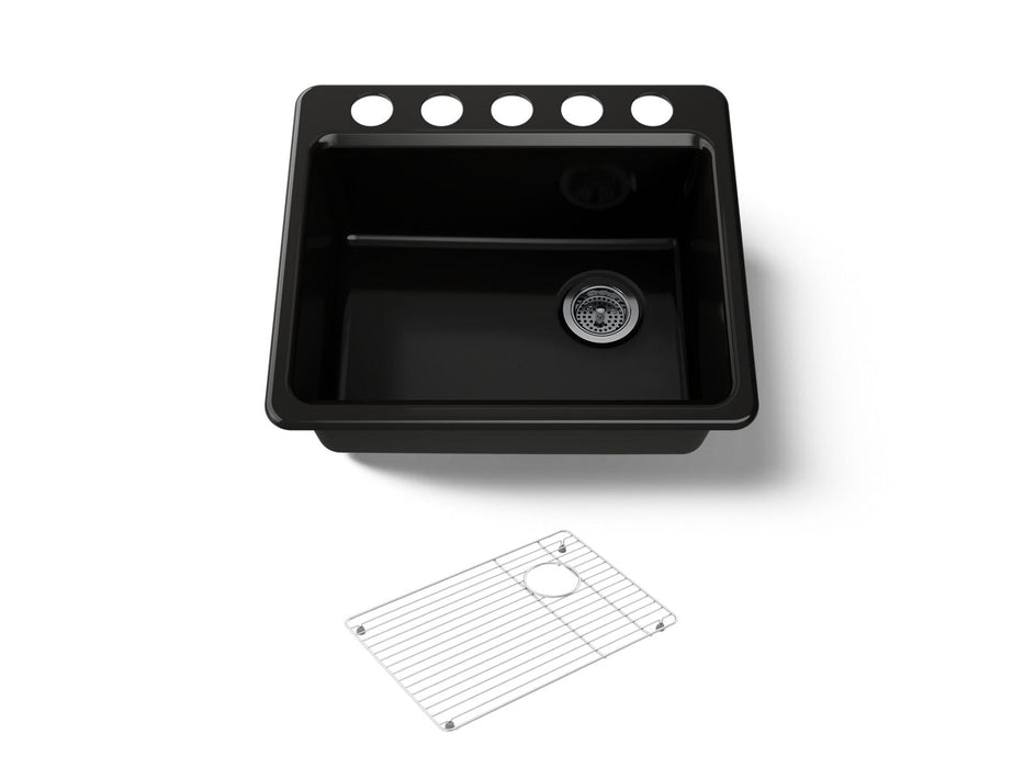 KOHLER K-5872-5UA1 Riverby 25" undermount single-bowl kitchen sink
